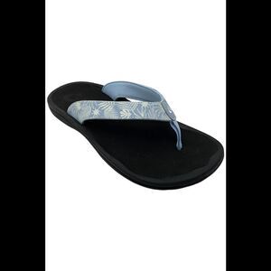 Olukia Women's 'Ohana Sandals Pale Blue/Black - Medium